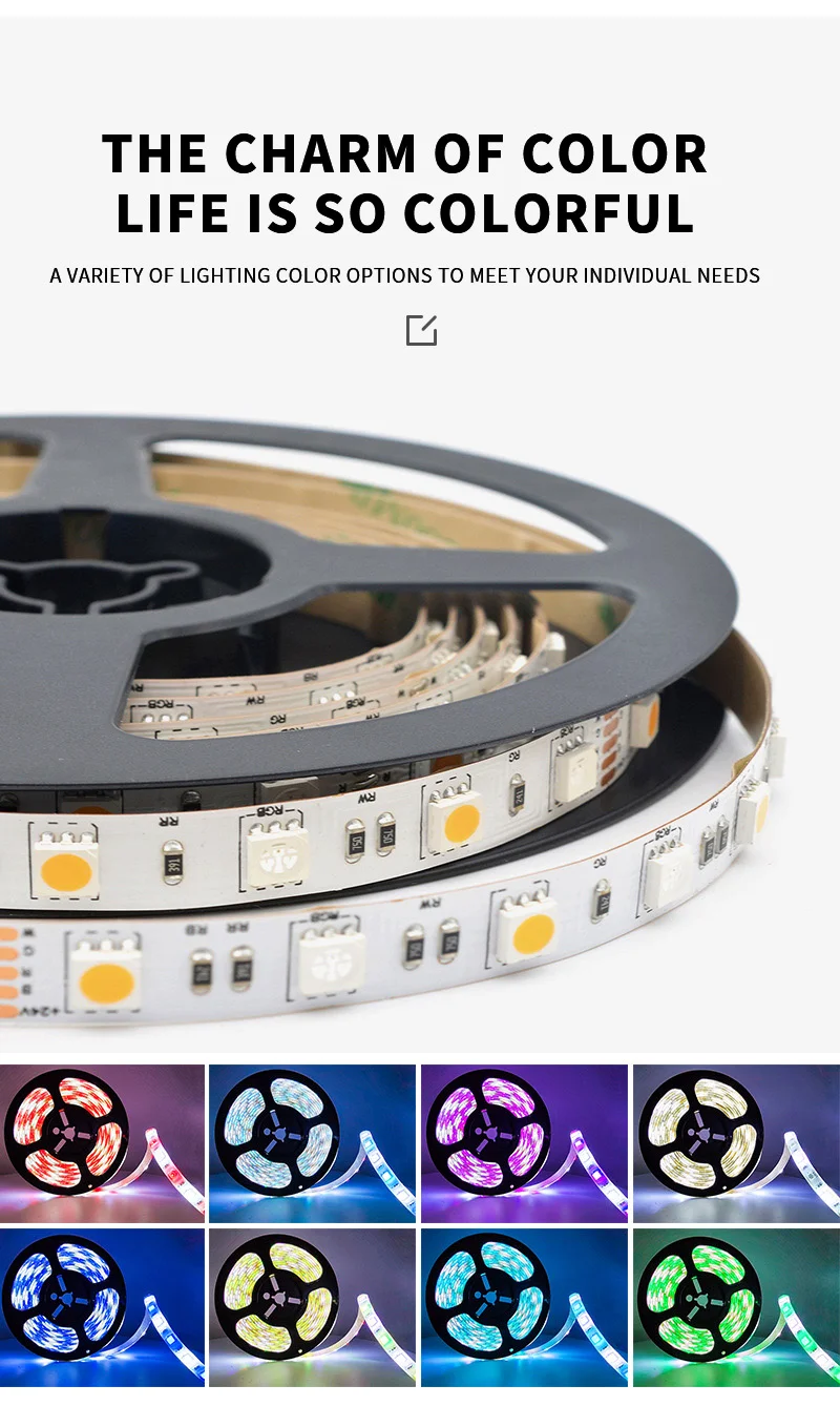 5050 RGBWhite LED Strip 4