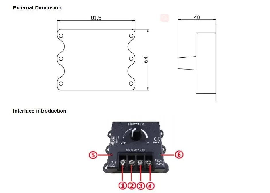 Rotary Dimmer Switch 1