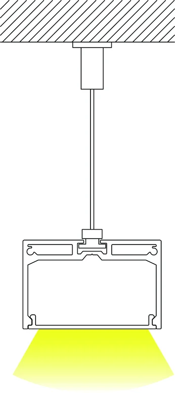 LED Aluminum Profile 3 hang