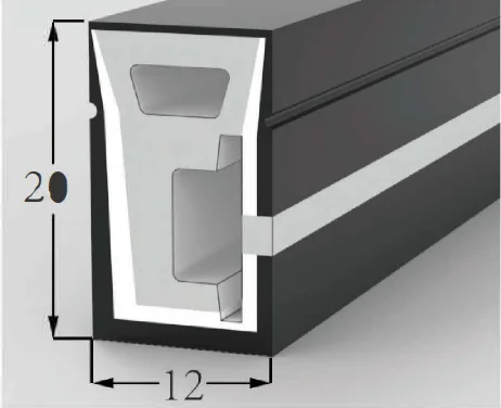 Silicone LED Channel System SV1220H