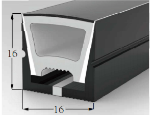 Silicone LED Channel System TV1616H