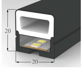 Silicone LED Channel System TV2020H2