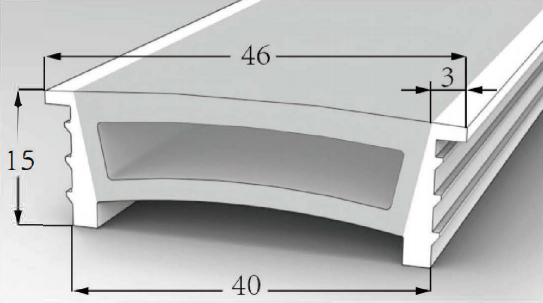 Silicone LED Channel System TV4015U