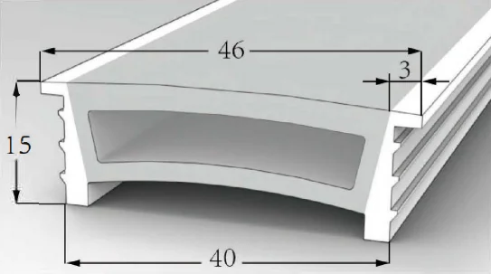 Silicone LED Channel System TV4015U