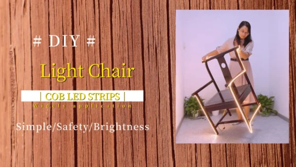 Install light strips on furniture