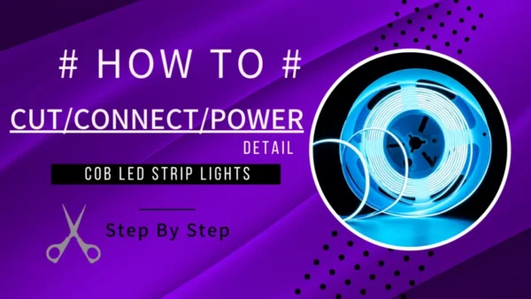How To Cut/ Connect and Power FOB COB LED Strip Lighting– yifordlighting.com