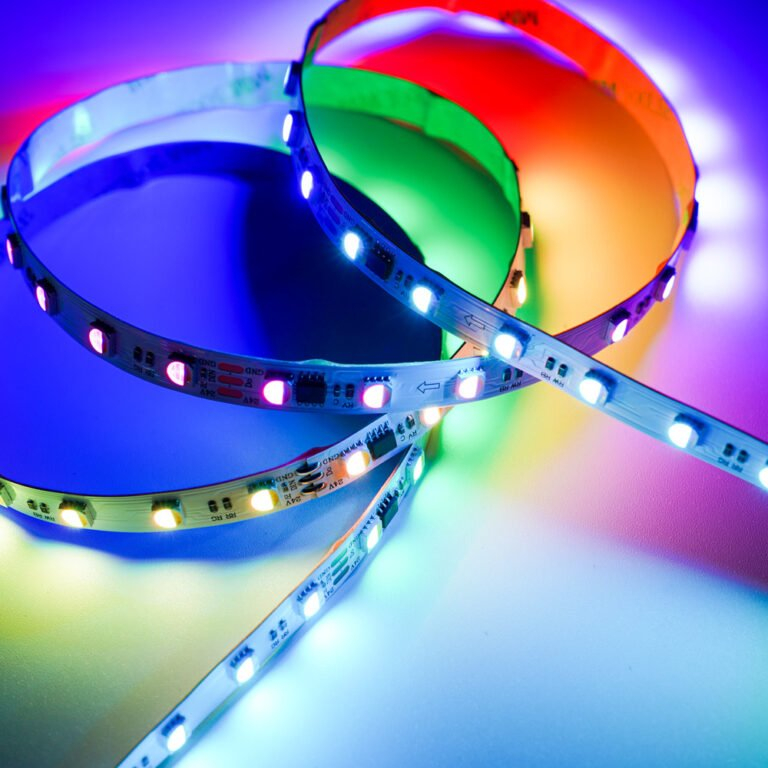 Round silicone tube with SMD RGBWIC addressable led strips