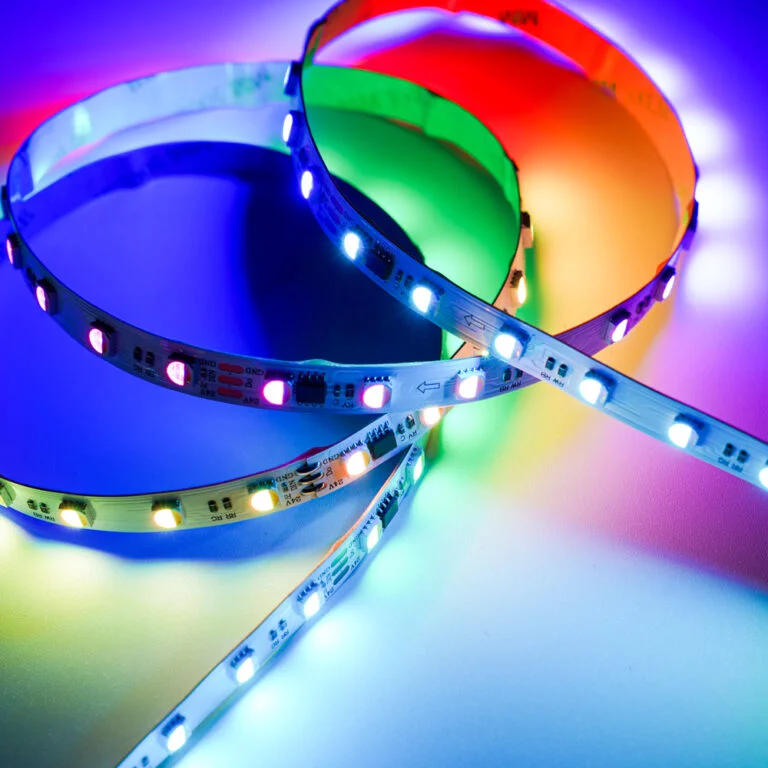 Round silicone tube with SMD RGBWIC addressable led strips