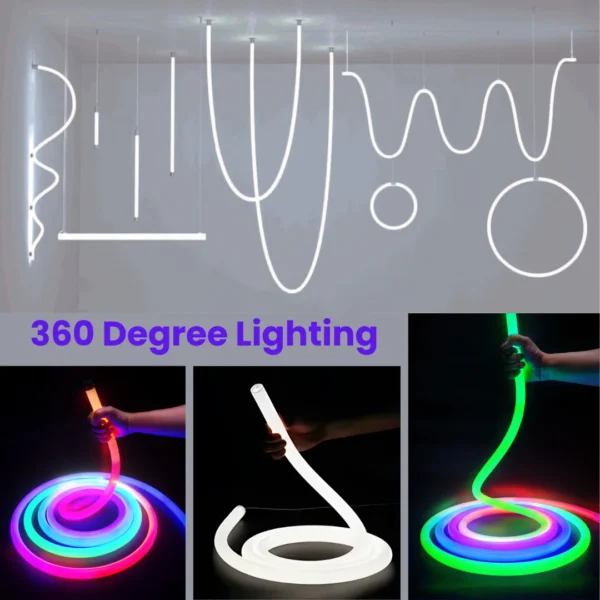 360 degree round led lights