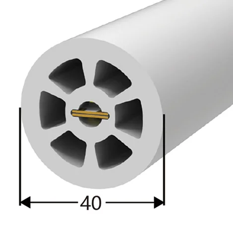 D22mm and D40mm silicone led channel system