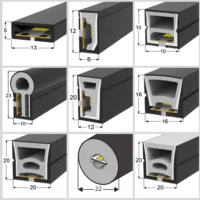 What types of casings are there for LED flexible strips